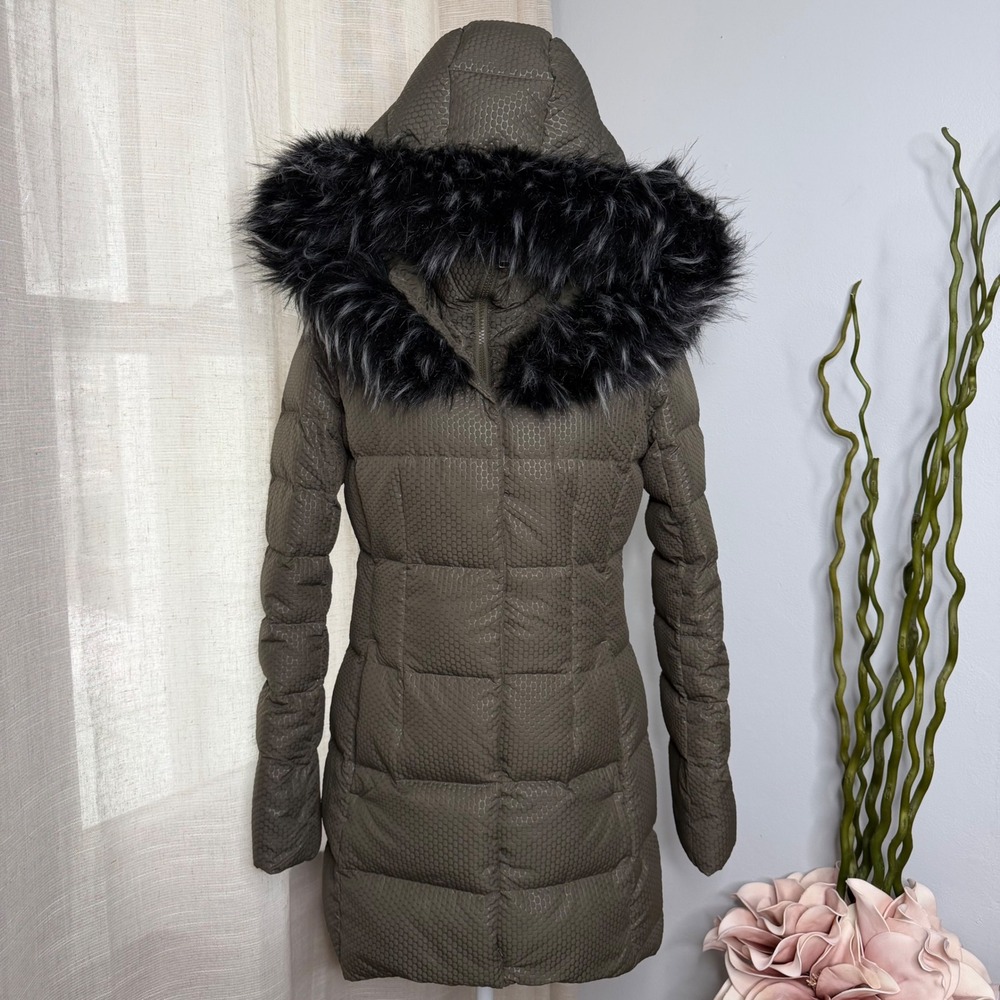 Excellent North Face Hey Mama Parkina 550 Down Faux Fur Olive Green Womens Small